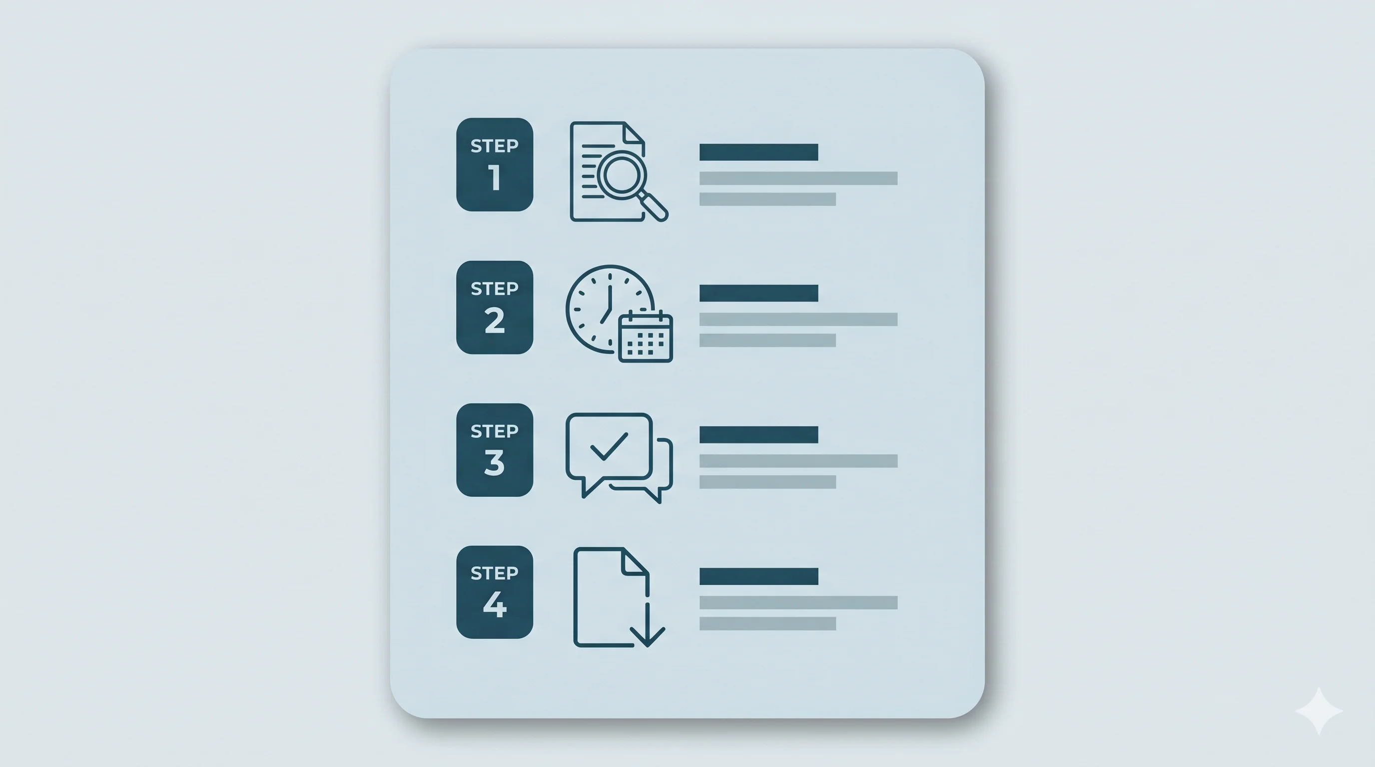 Four-step checklist for documenting a court-order violation: identify clause, record date and time, save written communication, generate court report